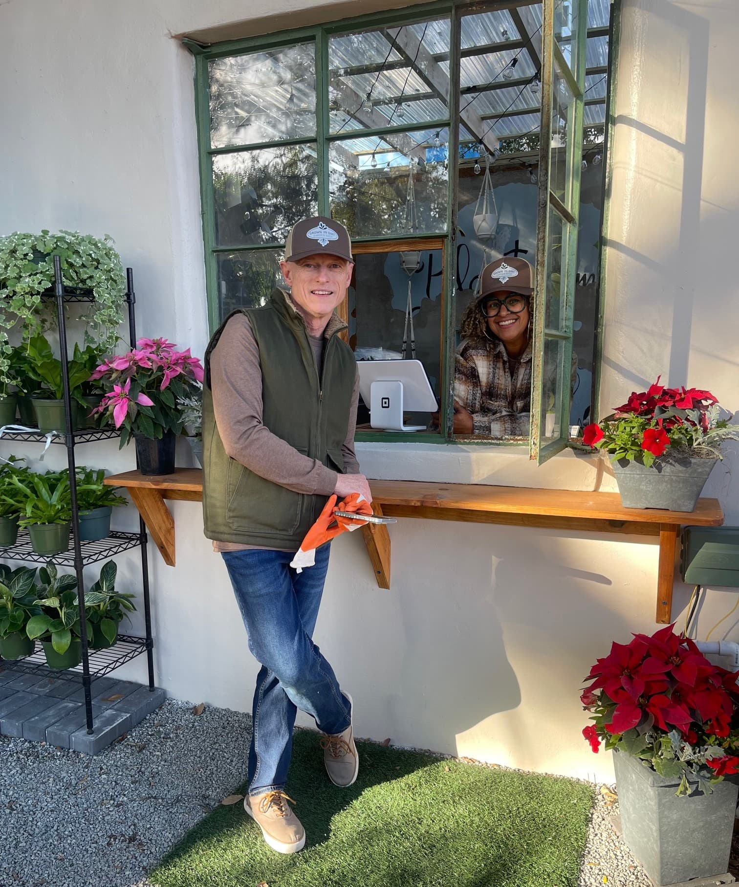A beautiful collection of plants on a shelf
